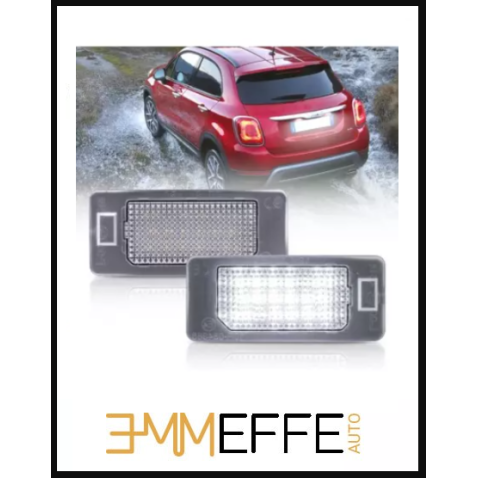 PLAFONIERE TARGA LED FIAT 500X LUCI placca completa luce posteriore