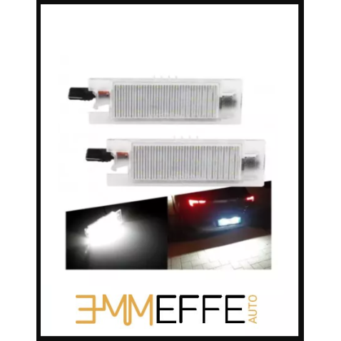 Plafoniera Targa Led Opel Insignia Placchetta Completa Bianca 6000k