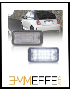 PLAFONIERE TARGA LED FIAT 500 500C LUCI 2