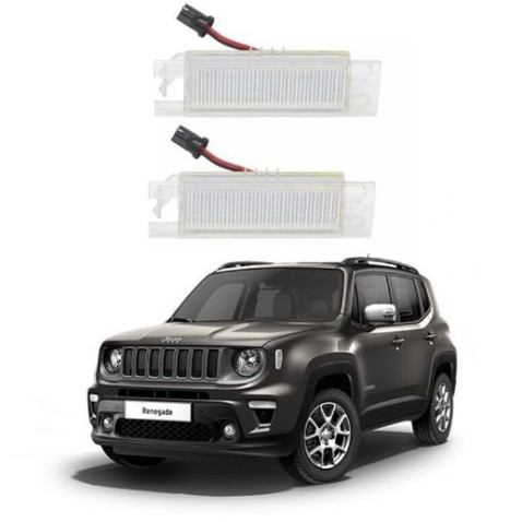Plafoniere Led Targa JEEP RENEGADE Canbus 6000K 68247166AA Placchetta Lampade