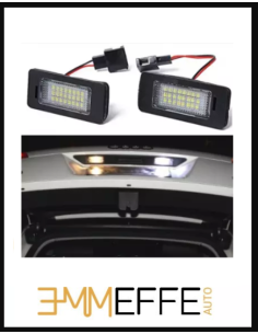 PLAFONIERE LAMPADE LED LUCI TARGA per AUDI A1 specifico serie TOP CANBUS 2