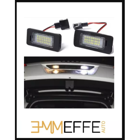 PLAFONIERE LAMPADE LED LUCI TARGA per AUDI A1 specifico serie TOP CANBUS