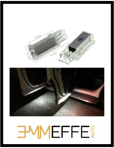 Coppia Plafoniere LED Sottoporta Mercedes 6000k Placchette Cortesia Canbus Luce Bianca A2038200801 2
