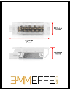 Placchetta Led Bagagliaio Portaoggetti Sottoporta Fiat Panda MK2 6000k 18 smd Specifica 2