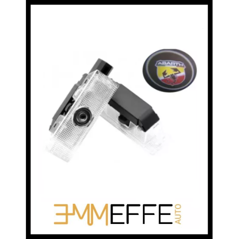 Grande Punto ABARTH kit sotto porta LED logo stampato su Vetro Nessuno Scolorimento