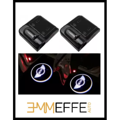 Proiettore Logo LED Mini per portiera Con Batteria no Fori no Connessioni Plug & Play