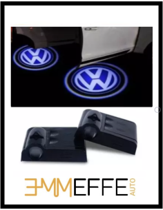 Proiettore Logo LED Volkswagen per Portiera con Batteria no Fori no Connessioni Plug & Play 2