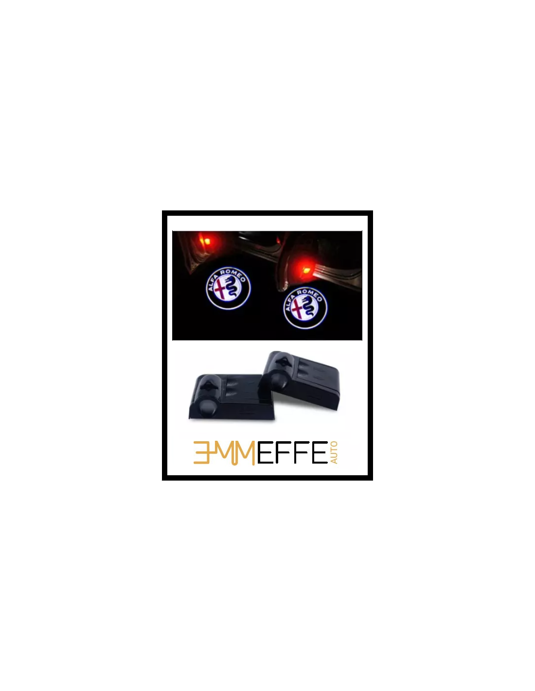 per Alfa Wanyu con logo e proiettore per Alfa Romeo 2 luci LED per portiera auto per Alfa per Alfa 
