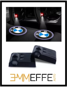 Proiettore Logo LED BMW per Portiera con Batteria no Fori no Connessioni Plug & Play 2