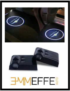 Proiettore Logo LED Chrysler per Portiera con Batteria no Fori no Connessioni Plug & Play 2