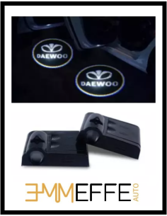 Proiettore Logo LED Daewoo per Portiera con Batteria no Fori no Connessioni Plug & Play 2