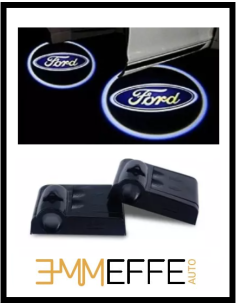Proiettore Logo LED Ford per Portiera con Batteria no Fori no Connessioni Plug & Play 2