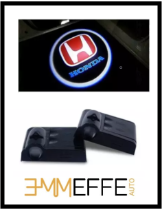Proiettore Logo LED Honda per Portiera con Batteria no Fori no Connessioni Plug & Play 2