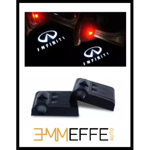 Proiettore Logo LED Infinity per Portiera con Batteria no Fori no Connessioni Plug & Play