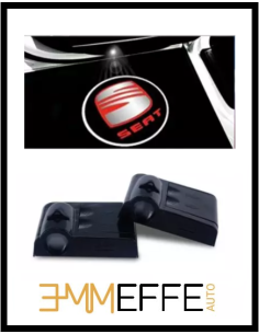 Proiettore Logo LED Seat per Portiera con Batteria no Fori no Connessioni Plug & Play 2