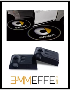 Proiettore Logo LED Smart per Portiera con Batteria no Fori no Connessioni Plug & Play 2