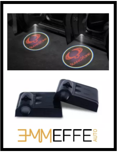 Proiettore Logo LED Ssangyong per Portiera con Batteria no Fori no Connessioni Plug & Play 2
