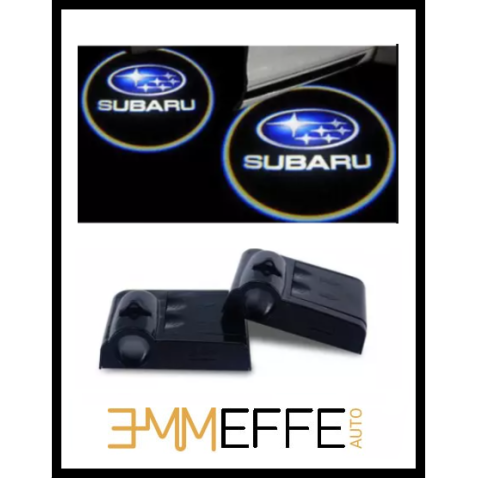 Proiettore Logo LED Subaru per Portiera con Batteria no Fori no Connessioni Plug & Play