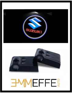 Proiettore Logo LED Suzuki per Portiera con Batteria no Fori no Connessioni Plug & Play 2