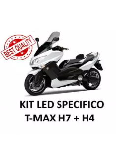 KIT LED YAMAHA T-MAX 500 H7 + H4 Specifico TMAX Bianco 6000k