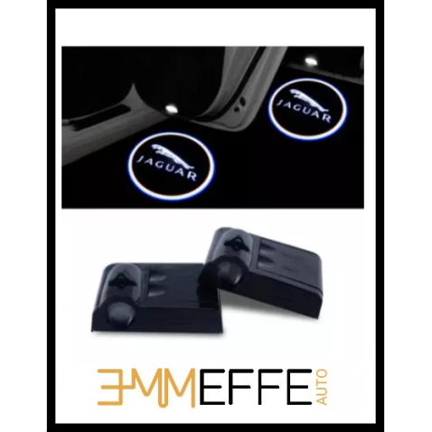 Proiettore Logo LED Jaguar per Portiera con Batteria no Fori no Connessioni Plug & Play