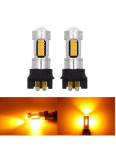 Coppia Lampade Led PWY24W Arancione Indicatore di Direzione Freccia Luci Ricambio CanBus