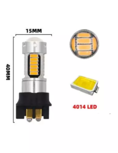 Coppia Lampade Led PWY24W Arancione Indicatore di Direzione Freccia Luci Ricambio CanBus 2