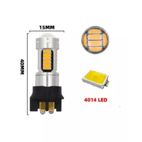 Coppia Lampade Led PWY24W Arancione Indicatore di Direzione Freccia Luci Ricambio CanBus
