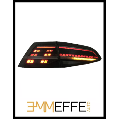 Coppia Fari Posteriori Golf 7 e 7.5 R LED Freccia Dinamica MATRIX Faro
