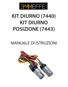 Fiat 500 C Canbus Posizioni Diurne KIT Installazione Diretta No Centraline No Resistenze 2