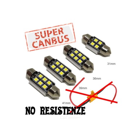 LAMPADE LED LUCI TARGA per FIAT Dobló specifico serie TOP CANBUS