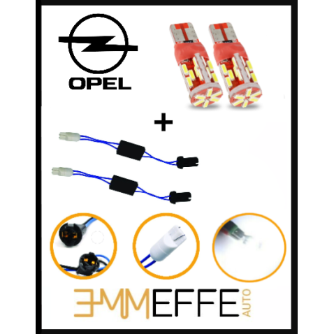 LAMPADE LED LUCI TARGA per OPEL Adam specifico serie TOP CANBUS