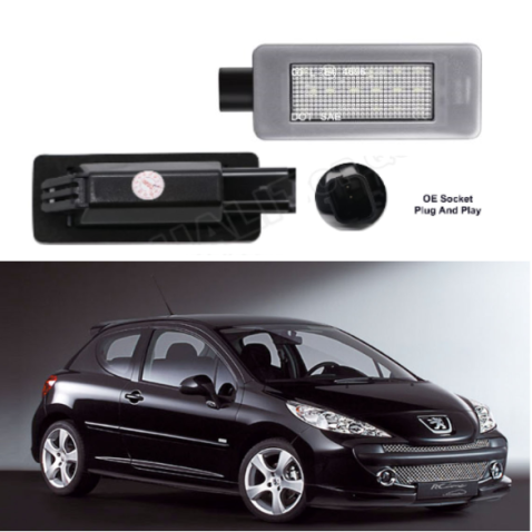 LAMPADE LED LUCI TARGA per PEUGEOT 207 specifico serie TOP CANBUS