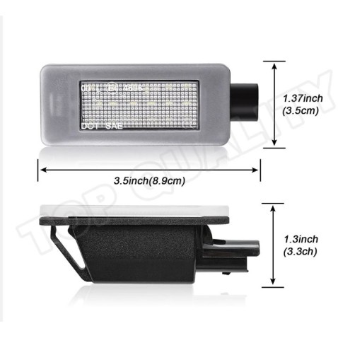LAMPADE LED LUCI TARGA per PEUGEOT 207 specifico serie TOP CANBUS