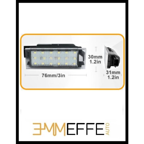 Lampade Led Targa SMART Fortwo III W453 tecnologia CANBUS