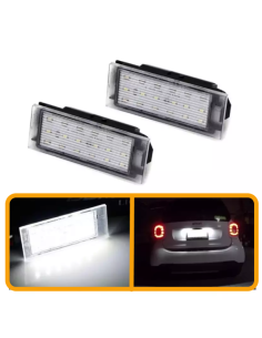 Lampade Led Targa  per SMART Forfour II W453 (2014 - 2020) tecnologia CANBUS Kit 6000k Luce Bianca 2