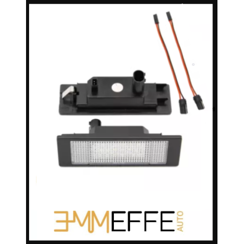 Plafoniera Targa Led BMW F20 F21 Placchetta Completa Bianca 6000k