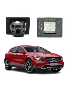 Plafoniera Targa Led Mercedes Benz Classe GLA X156 Placchetta Completa Bianca 6000k 2