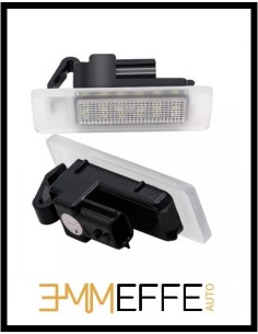 Plafoniera Targa Led Renault Clio IV Placchetta Completa Bianca 6000k 2