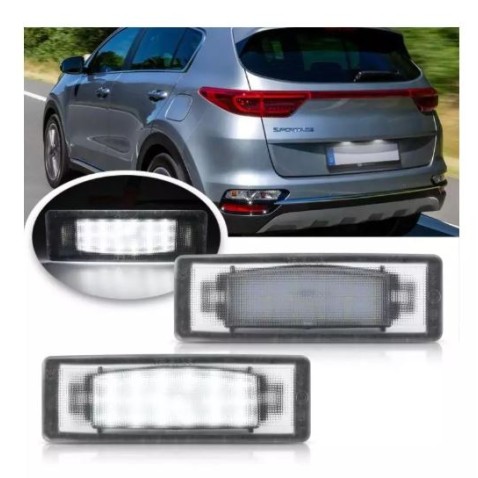 Luce Targa Led Kia Sportage QL QLE Placchette Plafoniera 6000k Bianca
