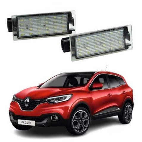Plafoniera Targa Led Renault Kadjar Placca Completa Bianca 6000k