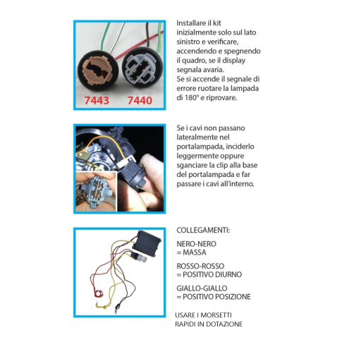 Luci Led Posizioni Diurne per 500L dal 2012 al 2017 al Pre Restyling specifico Canbus