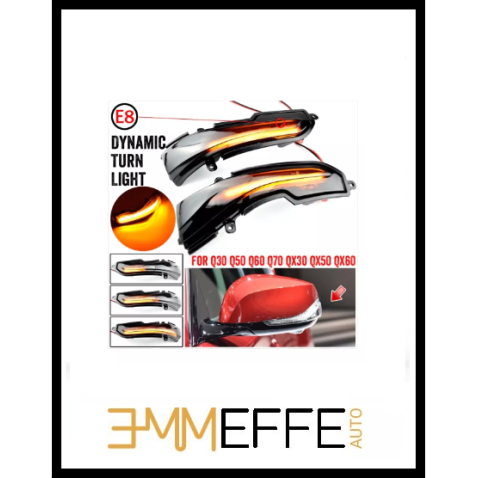 Infiniti Q50 Q50S Q50L Freccia Led Sequenziale Specchietto Dinamico Mirror Light