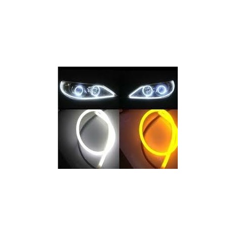 Drl Flessibile Flex Tube Decorativo Bianco Ambra 30 45 60 Cm