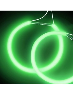 2 Angel Eyes CCFL VERDE GREEN 105mm