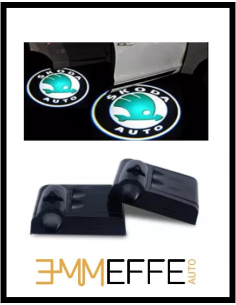 SKODA Fabia 4 kit sotto porta LED Logo 2