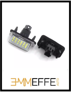 Plafoniera Targa Led Toyota Verso S P12 Placchetta Completa Bianca 6000k 2