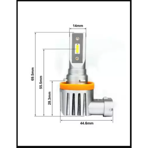 LAMPADA FULL LED H11 per MOTO Lampada chip 6000k