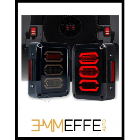 JEEP WRANGLER JK FARI Posteriori Completi Full LED Fanali