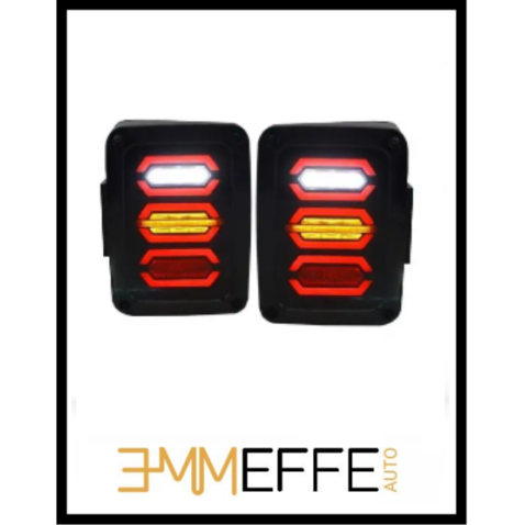 JEEP WRANGLER JK FARI Posteriori Completi Full LED Fanali